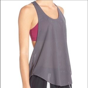 Free People Movement Gray Purple Workout Tank Top
